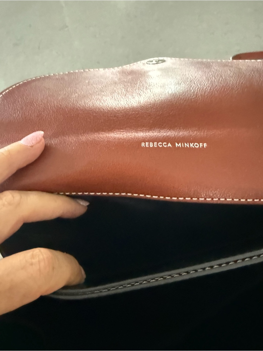 Rebecca Minkoff Chestnut Leather Small Scout Crossbody with Silver Hardware - Picture 6 of 9